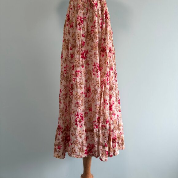 DÔEN Stanza lace-trimmed floral-print organic cotton-voile midi dress - Picture 6 of 10